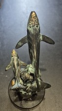 Humpback Whale Mother & Baby Calf Child SPI Gallery Sculpture Figurine 6"