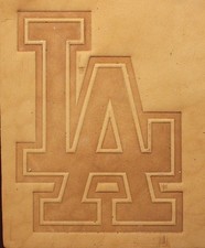 ACRYLIC Leather Embossing Stamp - LA Dodgers - for Veg Tanned Leather