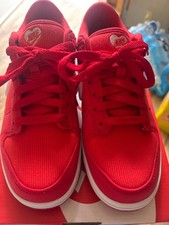 nike dunk low fire red/pink