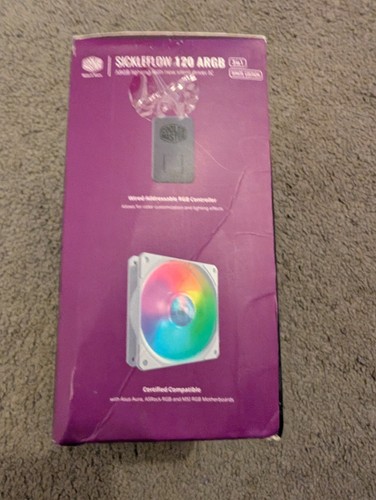 Cooler Master SickleFlow 120 Addressable ARGB Fan (White Edition, 3 in 1 - Picture 3 of 3