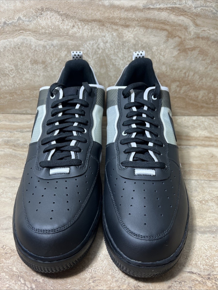 Mens Size 16 Nike Air Force 1 React Black White Shoes DM0573-002