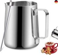 Techken MilchkäNnchen, Milchkanne Edelstahl 350Ml(12Oz) Barista ZubehöR Kaffee M