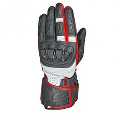 Image of Held Revel 3.0 Leather Motorcycle Gloves (Black/Red)