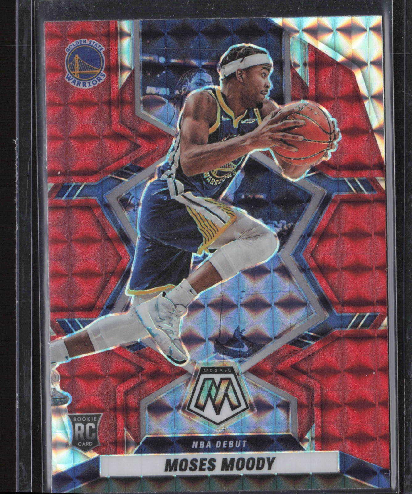 2021-22 Panini Mosaic #277 Moses Moody Red