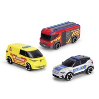 Spielzeugautos 3Er-Set 15Cm Volvo Polizei Vw Krankenwagen Dickie Toys