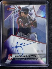 2025 Bowman's Best Juneiker Caceres Auto /75 Guardians
