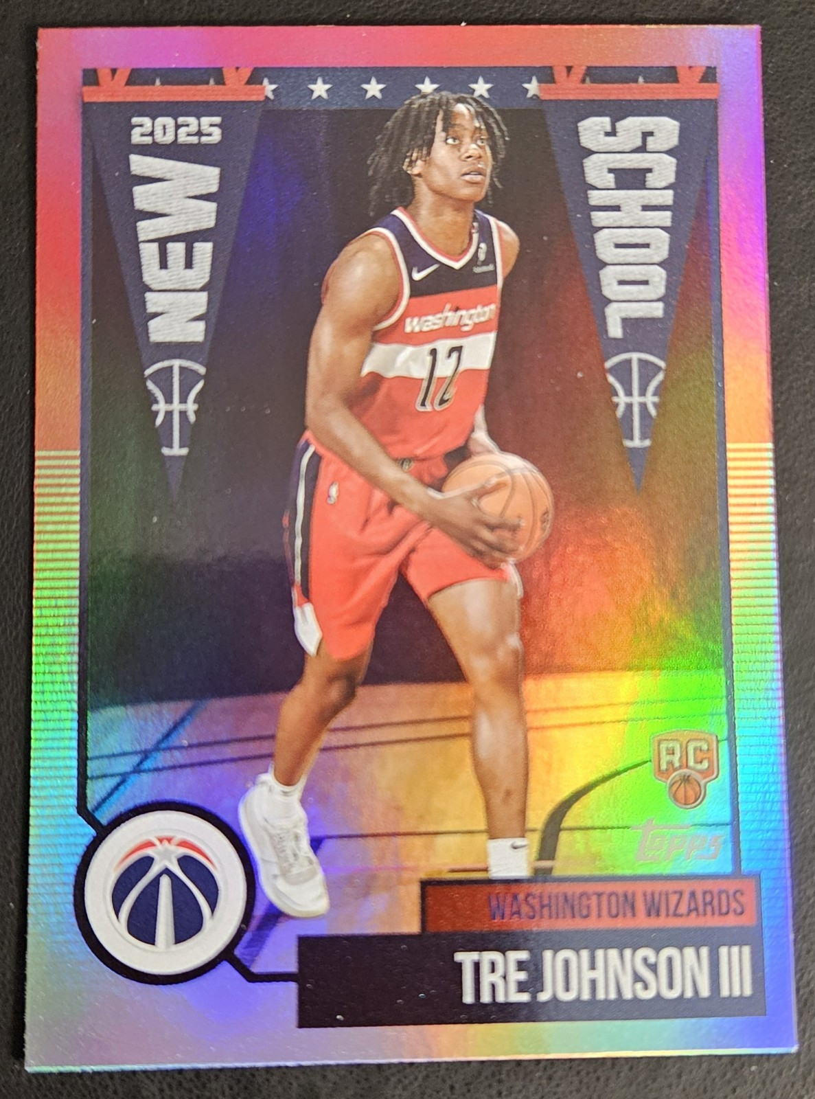 2025-26 Topps Basketball Washington Wizards Tre Johnson III(RC) New School #NS-6