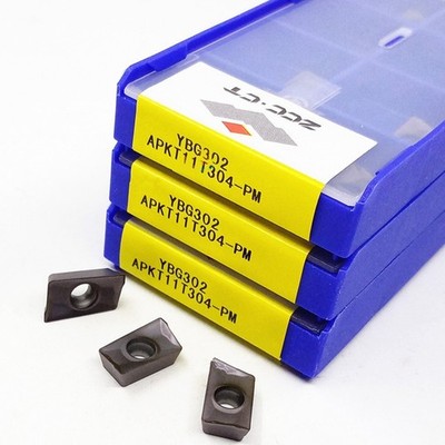 10pcs APKT11T304-PM YBG302 ZCC Cutting Tools CNC blade Carbide Inserts Original