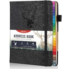 Address Book with Alphabetical Tabs, Hardcover Large Print Telephone and Addr...