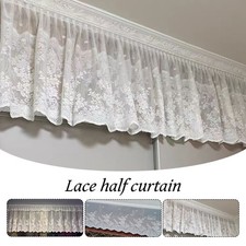Tenda mezza finestra in pizzo stile francese autoadesiva camera armadio tendaggi decorazione