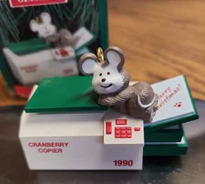 1990 Hallmark Keepsake Ornament Copy Of Cheer, Gift Vintage Christmas Mouse, VTG