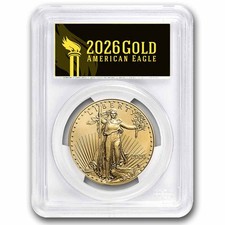 2026-(W) 1 oz American Gold Eagle MS-70 PCGS (FS, Black Label) 4837.63 per troy oz