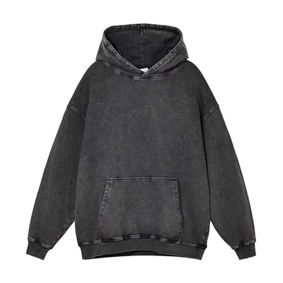 Oversized Vintage Wash Hoodie Damen Sweatshirt Kapuzenpullover Street Style - Bild 1 von 2