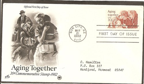US SC # 2011 Aging Together FDC. Artcraft Cachet.