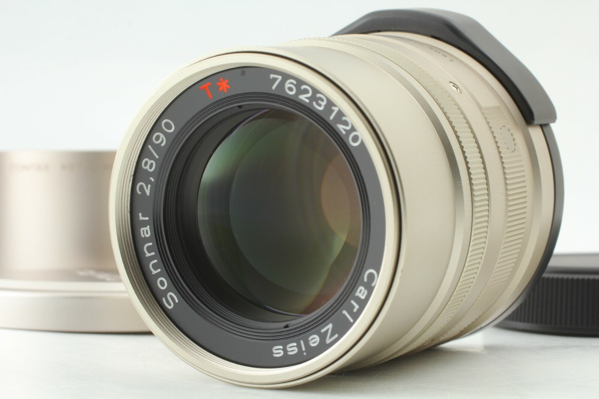Near Mint CONTAX Carl Zeiss Sonnar T * 90mm F/2.8 from Japan