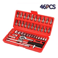46P Ratchet Screwdriver Combination Socket Wrenchs Multifunction Car Repair Tool