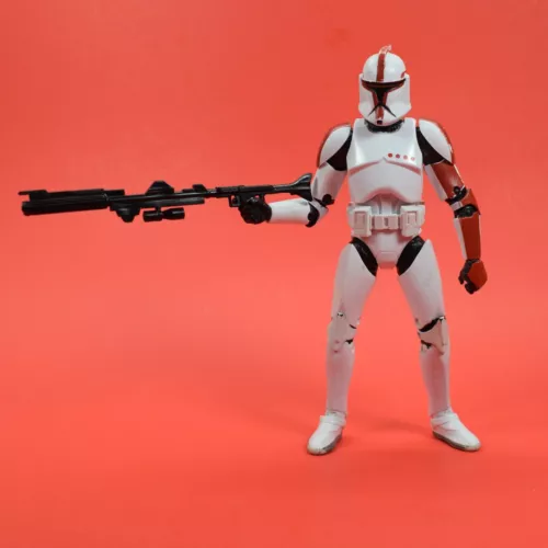 Star Wars Black Series 6" Inch #13 Clone Trooper Captain Red As Shown CD40