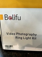 Bolifu 10" Selfie Ring Light Kit Self Portrait Shooting NEW