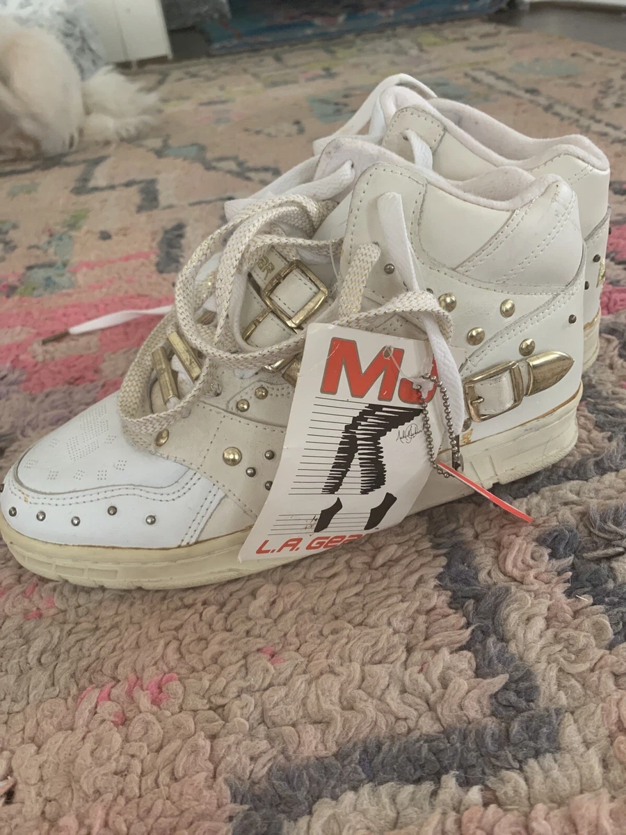 NWT 90s LA Gear WHITE Michael Jackson BILLIE JEAN Sneakers Women's 