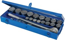 SET CHIAVI BUSSOLA A CRICCHETTO 3/4 21 PZ 19-50mm PER CAMION TRATTORI POLIGONALE