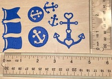   20 ANCHORS cardstock paper die cut embellishments