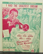 I Had the Craziest Dream - Mack Gordon & Harry Warren - Sheet Music  1942