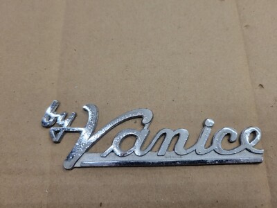 Vanice ''By Vanice'' Metal Dealership Dealer Emblem Badge Advertising Logo Name