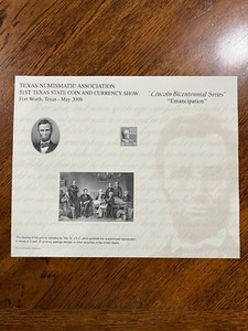 BEP Intaglio Print Souvenir Card B294 - Mint Card, Lincoln - Emancipation