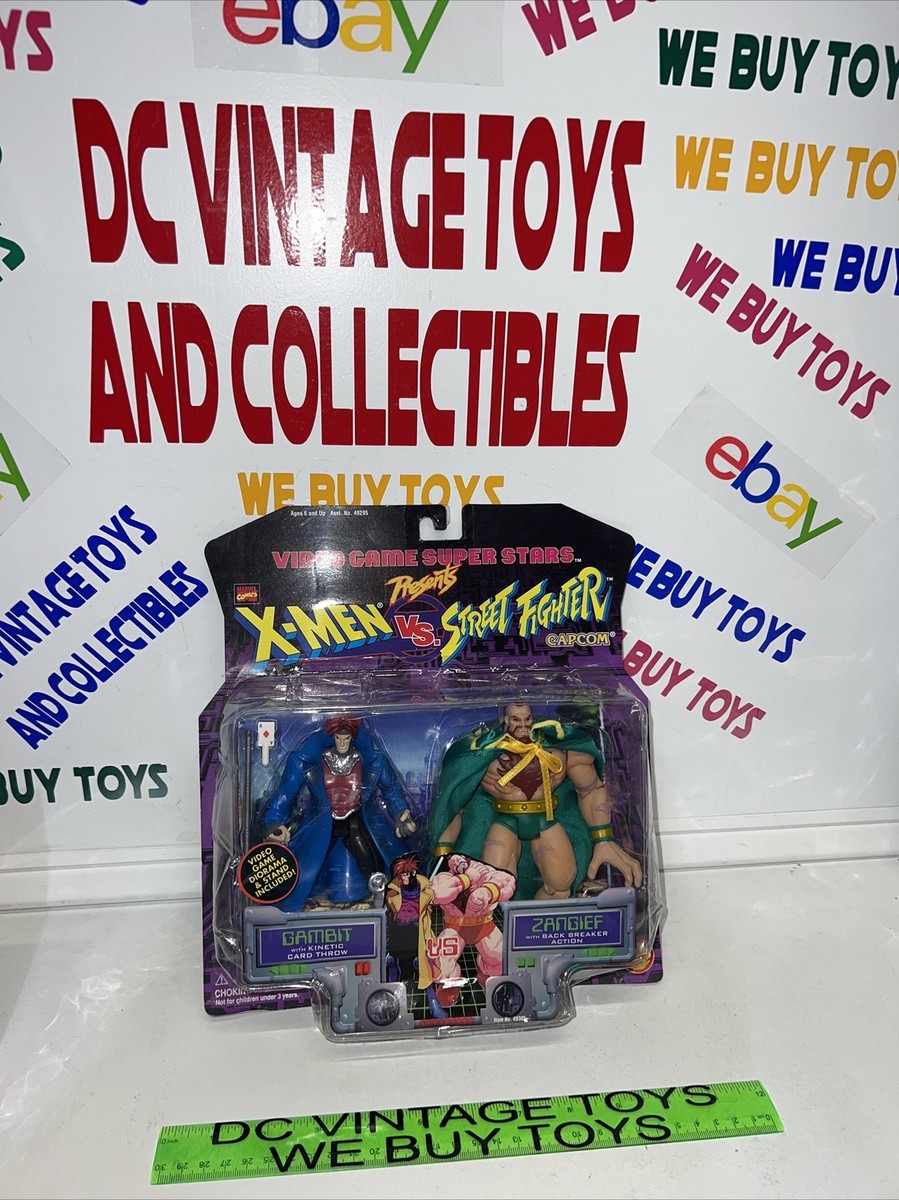 X-MEN VS ストリートファイター フィギュア ToyBiz 1998 X-Men Vs. Street Fighter Gambit & Zangief 2 Pack