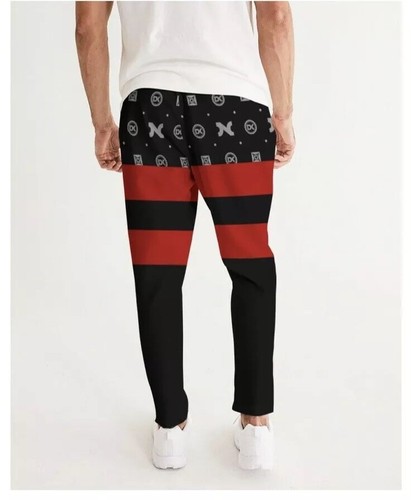 NWT authentic NON-DK NDK men's MEDIUM striped jogger pants $60 - Picture 7 of 9