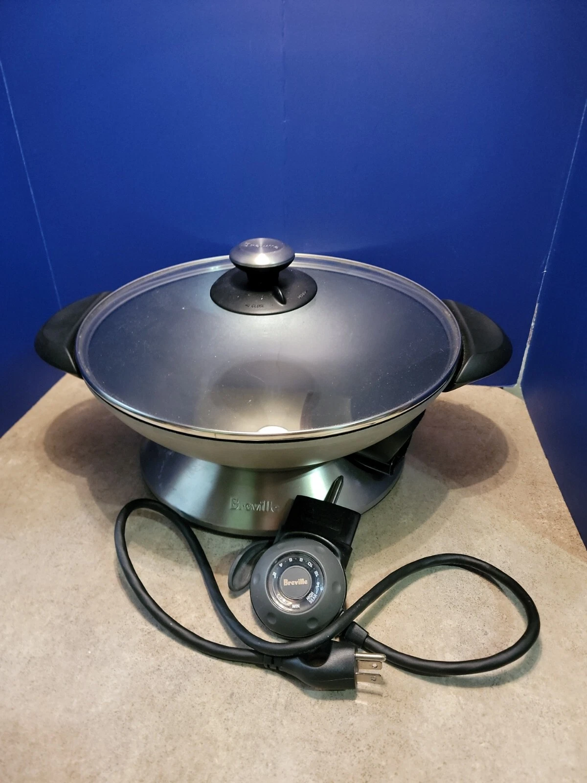 BREVILLE BEW600XL HOT WOK PRO 6 QT 15 SETTINGS TEMPERATURE CONTROL 1500 WATT