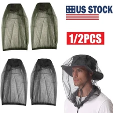 2Pcs Mosquito Insect Hat Net Bug Mesh Head Face Protect Cover Veil Insect-proof