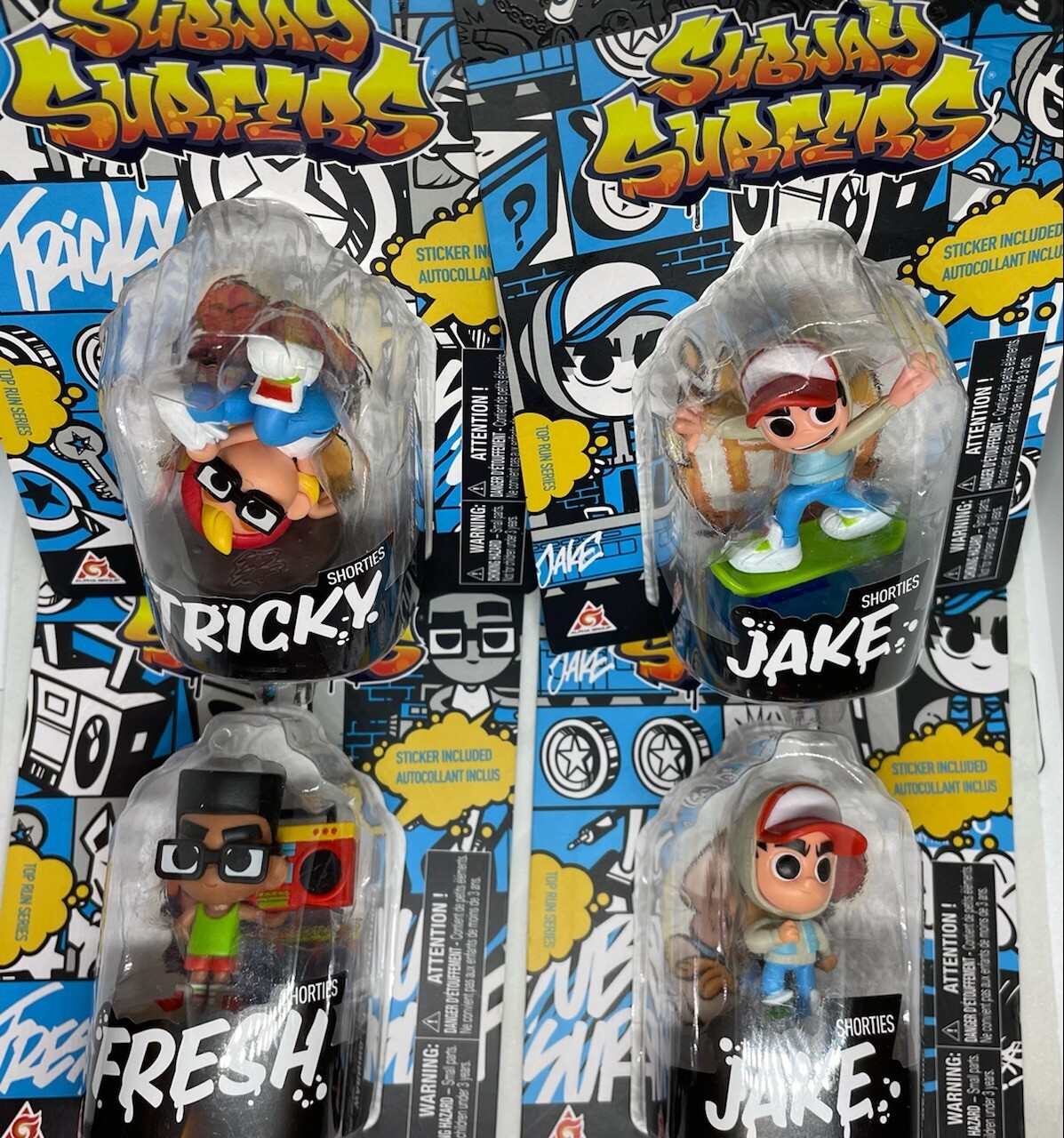 Alpha Group Subway Surfers “Shorties” Mini Figure Collection - 5 Pack, 2''  Scale