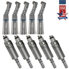 Dental Slow Low Speed Latch Contra Angle / 4Hole Air Motor Handpiece E-type USA