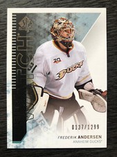 2013-14 SP Authentic; Future Watch: Frederik Anderson, Limited Rookie 137/1299.