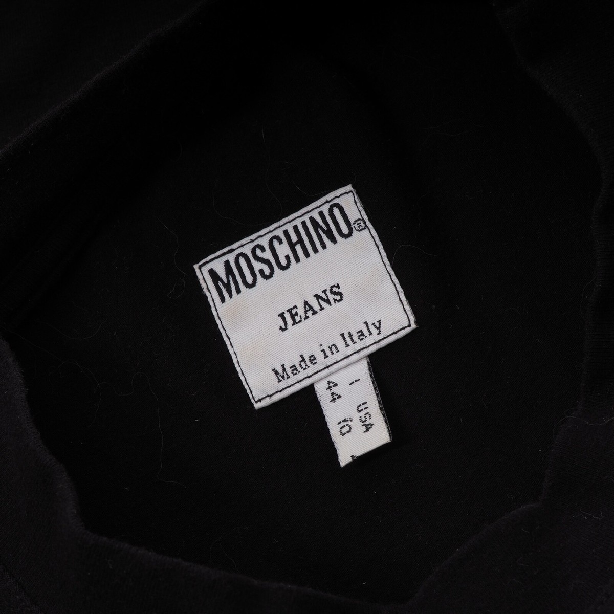 Moschino Jeans Vintage Women's Peace Sign Status Symbol T-Shirt
