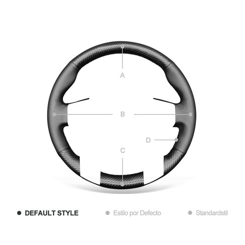 Black Suede Carbon Fiber Car Steering Wheel Cover For Toyota Land Cruiser Prado - Picture 8 of 11