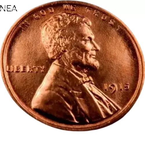 Uncirculated Philadelphia 1915 Year Lincoln Wheat US Small Cents