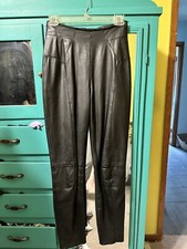 Vintage Black Leather Pants