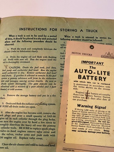 Original 1947 International Truck Owner's & Driver's Manual ~ GO405 - Picture 12 of 12