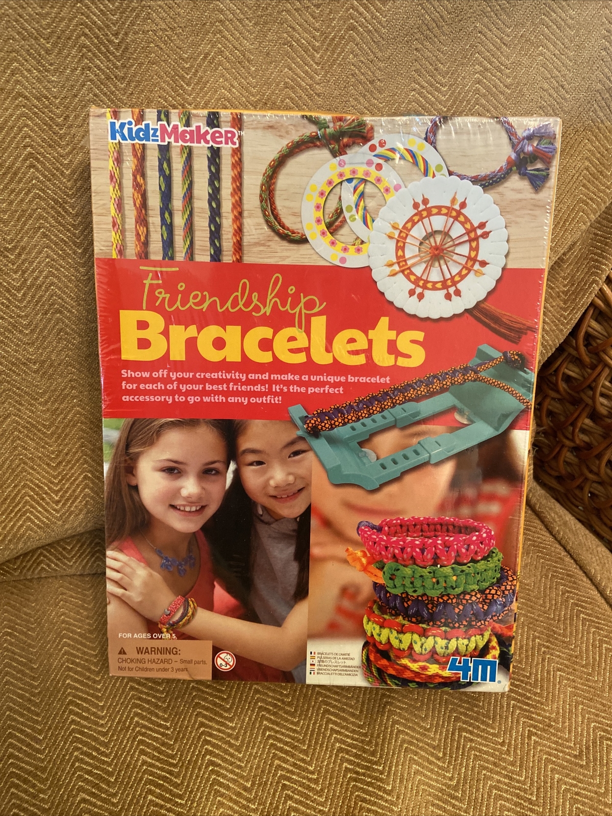 4M KidzMaker Friendship Bracelets Craft Kit New Sealed