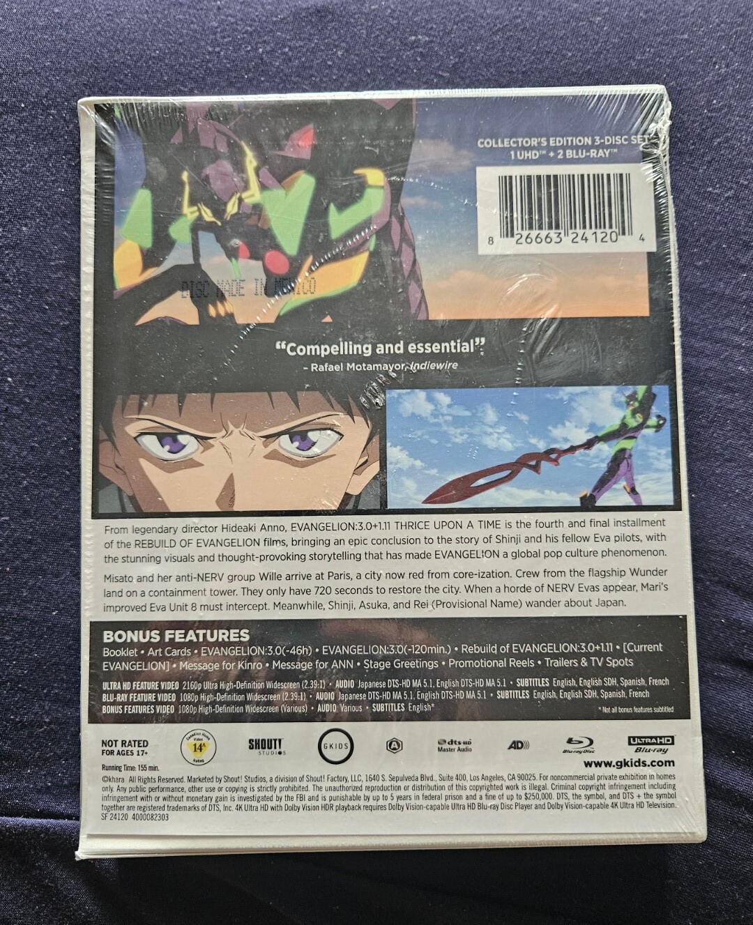 Evangelion:3.0 & 1.11 Thrice Once Upon A Time [New 4K UHD Blu-ray] With
