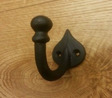 COAT HOOKS ANTIQUE VINTAGE STYLE CAST IRON 