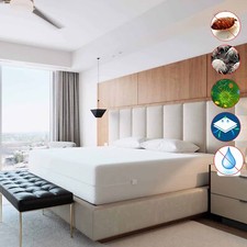 Hybrid Stretch Bed Bug and Allergy Proof Zippered Mattress Protector