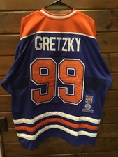 Wayne Gretzky Edmonton Oilers Custom Tribute Display Jersey Size 56