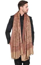 Wool Paisley India Large Shawl Hand-Cut Kani Jamavar Jamawar Stole Wrap Pashmina