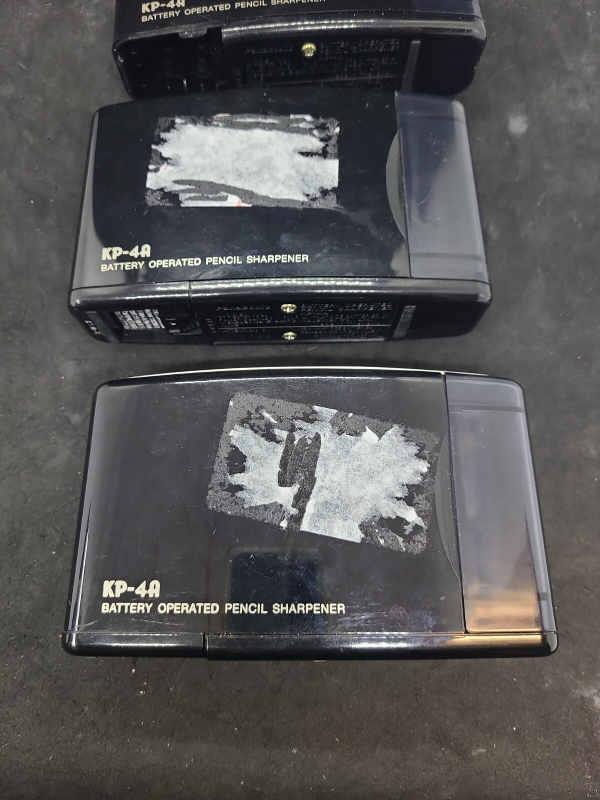 Lot of 3 Vintage Panasonic KP4A Battery Operated Pencil Sharpener FOR