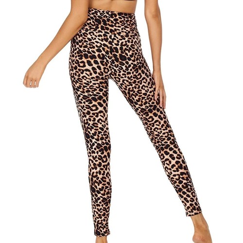 High Waist Leopard Printed Leggings, Soft and Comfy Plus Size Yoga Pants - Picture 3 of 7