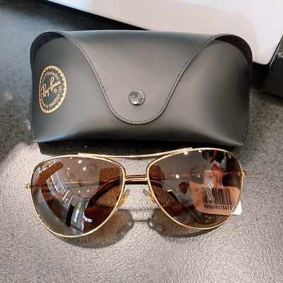 Ray-Ban RB3293 Black Matte Men's Aviator Sunglasses