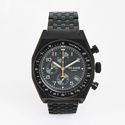 Ted Baker Magarit Herren Chronograph schwarz Armbanduhr BKPFIF203